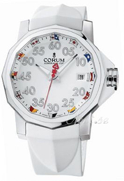 Corum Admirals Cup Biały/Guma Ø40 mm 082.961.20.F379AA12