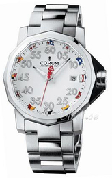 Corum Admirals Cup Biały/Stal Ø40 mm 082.961.20.V700AA12