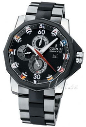 Corum Admirals Cup Czarny/Karbon Ø48 mm 277.931.06.V791AN12