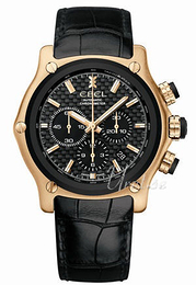 Ebel 1911 Czarny/Skóra Ø44 mm 1215789