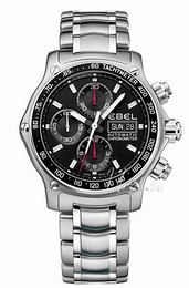 Ebel 1911 Discovery Czarny/Stal Ø43 mm 1215794