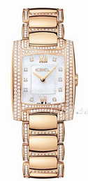 Ebel Brasilia Haute Joaillerie Biały/18 karatowe różowe złoto 29x24 mm 1290088