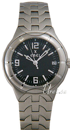 Ebel E-Type Czarny/Stal Ø38 mm 9187C41.5716