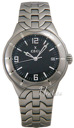 Ebel E-Type Czarny/Stal Ø41 mm 9187C51.5716