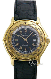 Ebel Voyager Czarny/Skóra Ø38 mm 8124913.5235106