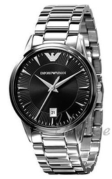 Emporio Armani Dress Czarny/Stal Ø39 mm AR2440