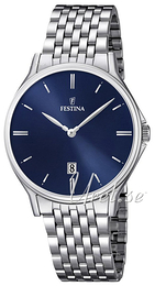 Festina Dress Niebieski/Stal Ø39 mm F16744-3