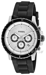Fossil Srebrny/Guma Ø42 mm CH2924