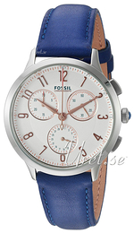 Fossil Abilene Biały/Skóra Ø34 mm CH3032