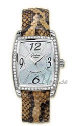 Glashütte Original Lady Biały/Skóra 34x30 mm 39-52-20-22-04