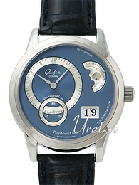 Glashütte Original Pano Niebieski/Skóra Ø39 mm 90-02-05-02-04