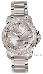 Glashütte Original Sport Evolution Panoramadatum Srebrny/Stal Ø42 mm 39-42-44-04-14