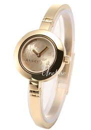 Gucci 100G-105 Srebrny/Stal w odcieniu złota Ø25 mm YA105513