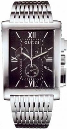 Gucci G Metro Czarny/Stal 43x32 mm YA086309