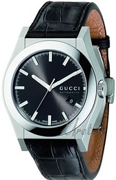 Gucci Pantheon Czarny/Skóra Ø44 mm YA115203