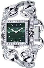 Gucci Signoria Zielony/Zestaw diamentów 25x25 mm YA116306