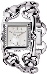 Gucci Signoria Biały/Stal 25x25 mm YA116307