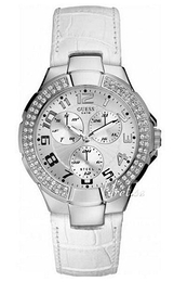 Guess Srebrny/Skóra Ø38 mm W11008L1