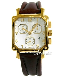 Hamilton American Classic Lloyd Biały/Skóra 36x36 mm H19432553