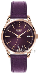 Henry London Richmond Purpurowy/Skóra Ø39 mm HL39-S-0080