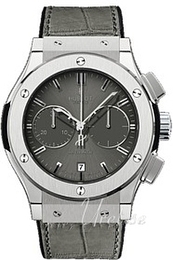 Hublot Classic Fusion Silverstone Chronograph Szary/Skóra Ø45 mm 521.NX.7070.LR