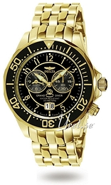 Invicta Pro Diver Czarny/Stal w odcieniu złota Ø47 mm 3442