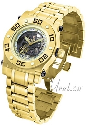 Invicta Reserve Szkieletowa tarczy/Stal w odcieniu złota Ø45 mm 4950