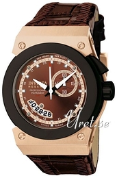 Invicta Akulation Brązowy/Skóra Ø44 mm 6444