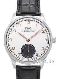IWC Portuguese Hand-Wound Biały/Skóra Ø44 mm IW545405