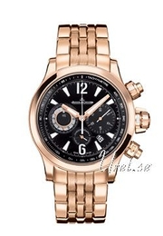Jaeger LeCoultre Master Compressor Chronograph 2 Czarny/18 karatowe różowe złoto Ø41.5 mm 1752121