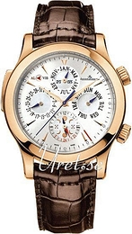 Jaeger LeCoultre Master Control Master Grand Réveil Srebrny/Skóra Ø43 mm 163242A