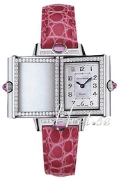 Jaeger LeCoultre Reverso Lady Srebrny/Skóra 32x21 mm 2623402