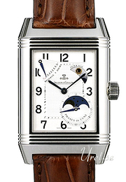 Jaeger LeCoultre Reverso Complictaion Grande Sun Moon Srebrny/Skóra 46x29 mm 3048420