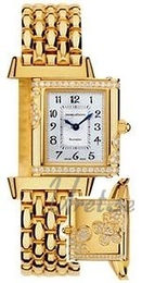 Jaeger LeCoultre Reverso Florale Srebrny/18 karatowe żółte złoto 33x19 mm 2651101