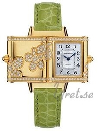 Jaeger LeCoultre Reverso Florale Srebrny/Skóra 33x19 mm 2651401