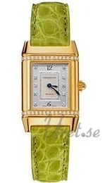 Jaeger LeCoultre Reverso Florale Srebrny/Skóra 33x19 mm 2651402