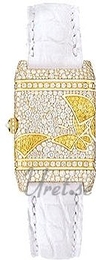Jaeger LeCoultre Reverso Florale Srebrny/Skóra 33x19 mm 2651407