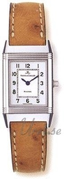 Jaeger LeCoultre Reverso Lady Srebrny/Skóra 33x20 mm 2608420