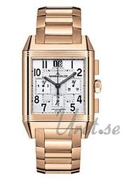 Jaeger LeCoultre Reverso Squadra Chronograph GMT Srebrny/18 karatowe różowe złoto 41x35 mm 7012120