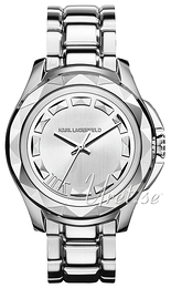 Karl Lagerfeld Karl 7 Srebrny/Stal Ø44 mm KL1004