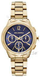 Karl Lagerfeld Optik Niebieski/Stal w odcieniu złota Ø38 mm KL4000