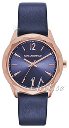 Karl Lagerfeld Optik Niebieski/Skóra Ø32 mm KL4004