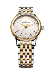 Maurice Lacroix Les Classiques Date Srebrny/Stal Ø38 mm LC1117-PVY13-130