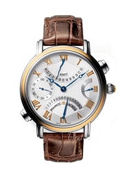 Maurice Lacroix Masterpiece Double Retrograde Srebrny/Skóra Ø43.5 mm MP7018-PS101-110