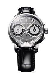 Maurice Lacroix Masterpiece Le Chronographe Szary/Skóra Ø45 mm MP7128-SS001-320
