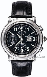 Maurice Lacroix Masterpiece Czarny/Skóra Ø40 mm MP6318-SS001-32E