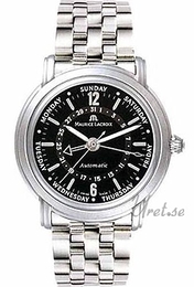 Maurice Lacroix Masterpiece Czarny/Stal Ø40 mm MP6328-SS002-39E