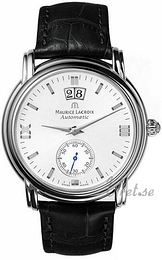 Maurice Lacroix Masterpiece Classic Srebrny/Skóra Ø40 mm MP6378-SS001-290