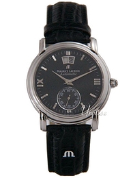 Maurice Lacroix Masterpiece Classic Czarny/Skóra Ø38 mm MP6378-SS001-390
