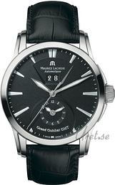 Maurice Lacroix Pontos Czarny/Skóra Ø40 mm PT6098-SS001-330